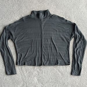 Kyodan Charcoal Mockneck Top Size S